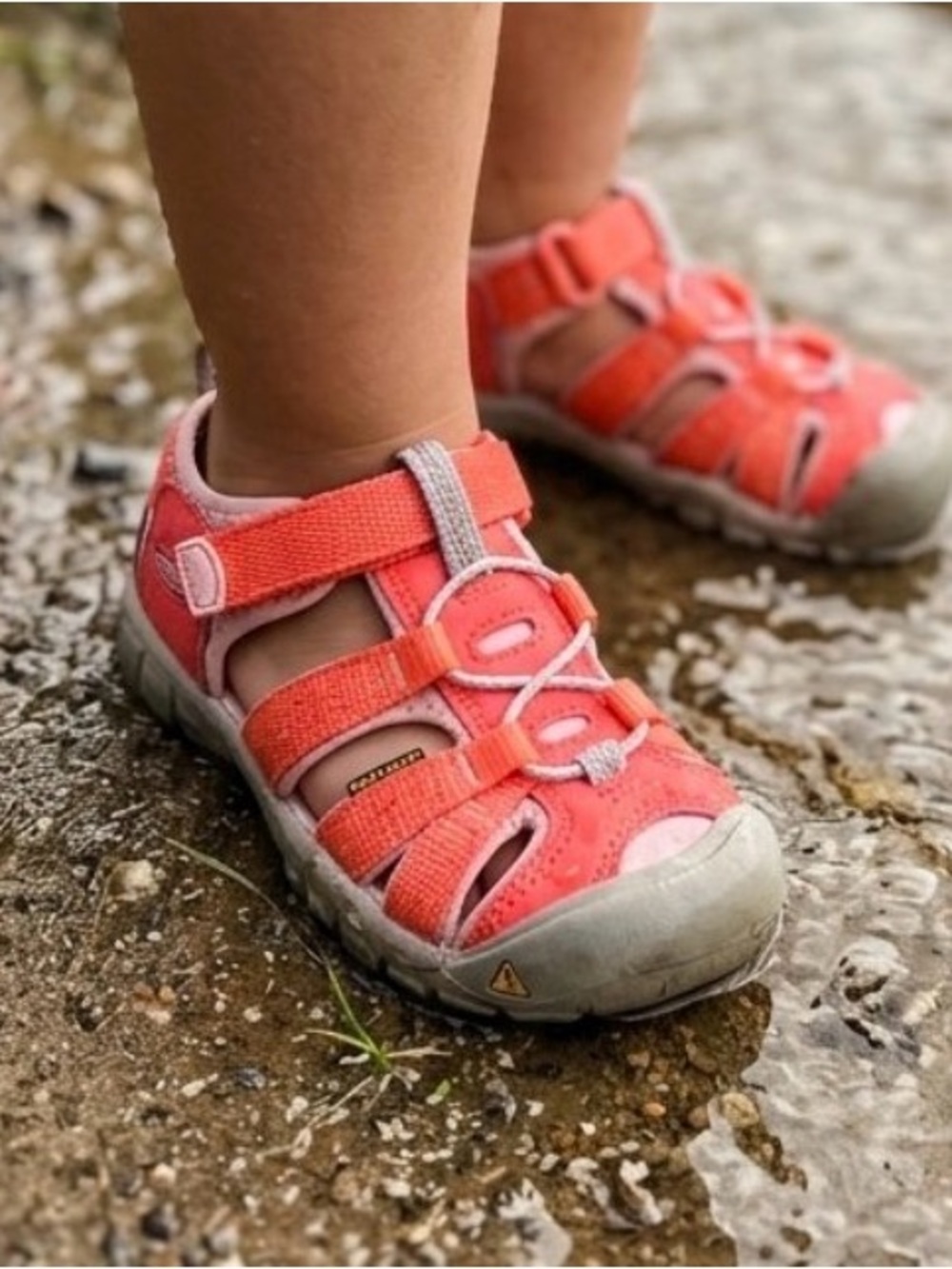 Keen Kids Coral Pink Closed-Toe Water Outdoor Shoes